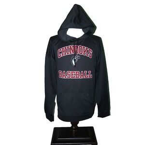 Badger 2XL Hoodie | Lakeshore Chinooks‎ Baseball Fish Logo | Dark Gray